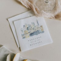 Boda personalizado de Watercolor New York City