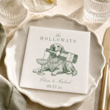 Boda Preppy Sage Green Golden Retriever
