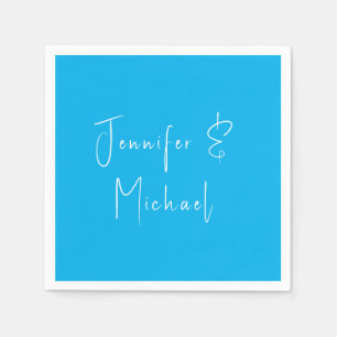 Servilleta De Papel Boda Profesional Clásico Sky Blue