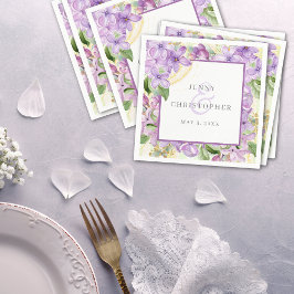 Servilleta De Papel Boda Purple Lilac