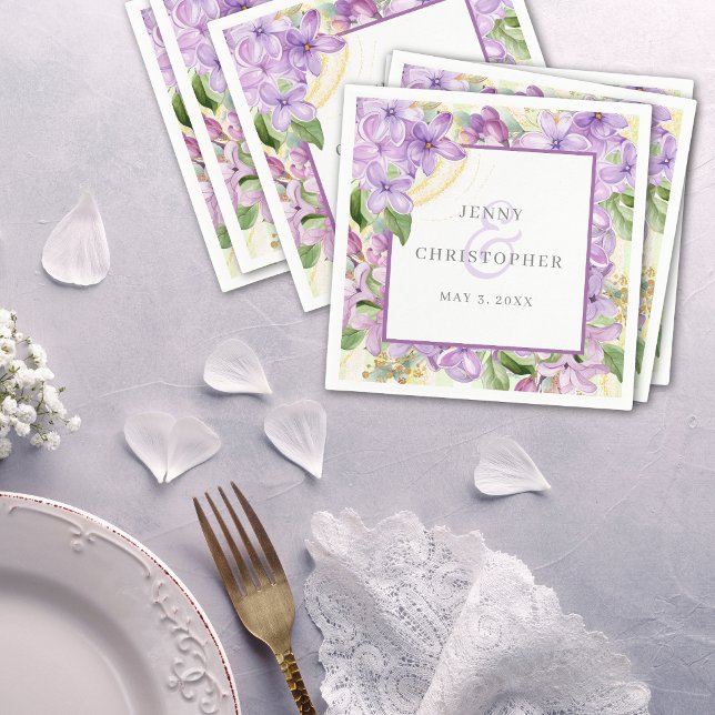 Servilleta De Papel Boda Purple Lilac (Subido por el creador)