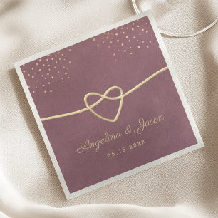Servilleta De Papel Boda Púrpura
