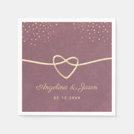 Servilleta De Papel Boda púrpura