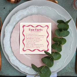 Servilleta De Papel Boda retro de cinta de curva de Coquette