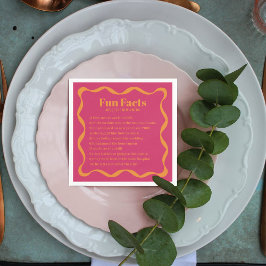 Servilleta De Papel Boda retro de cinta de curva de Coquette