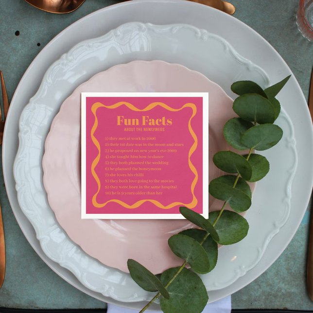 Servilleta De Papel Boda retro de cinta de curva de Coquette (Subido por el creador)