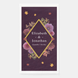 Servilleta De Papel Boda romántico de otoño en Dahlia