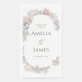 Servilleta De Papel Boda romántico de Rubor Peony Floral