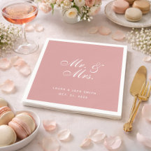 Boda Rosa Polvo Sr. y Sra. Rosa Polvo Blanco Scrip