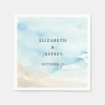 Boda Rustic Watercolor Ocean Sea Summer Beach