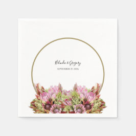 Servilleta De Papel Boda Rústico de Flores Silvestres