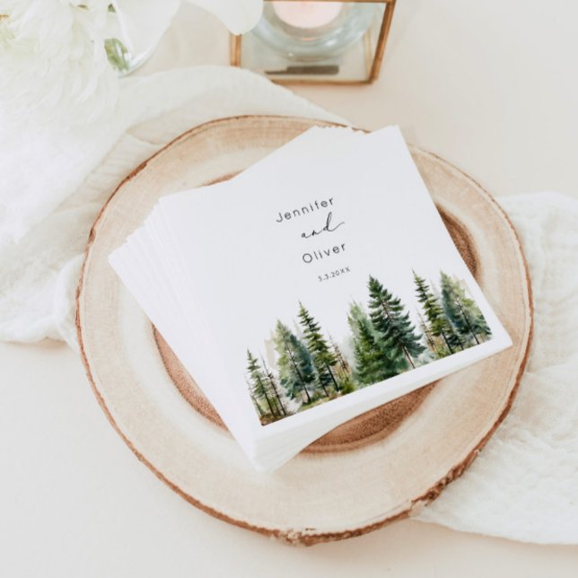 Servilleta De Papel boda rústico minimalista y elegante (Subido por el creador)