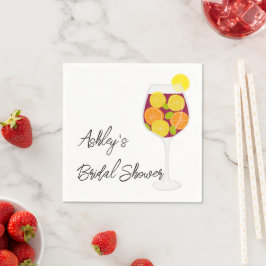 Servilleta De Papel Boda Sangria, soltera o ducha de novia