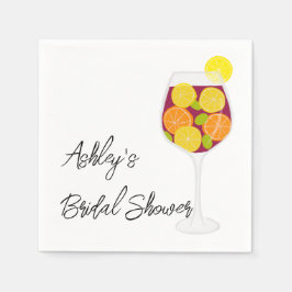 Servilleta De Papel Boda Sangria, soltera o ducha de novia