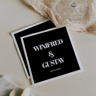 Servilleta De Papel Boda sencillo, elegante y de moda