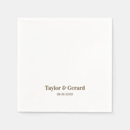 Servilleta De Papel Boda simple