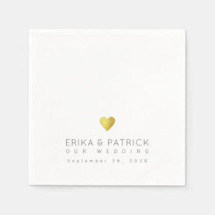 Servilleta De Papel Boda Simple Elegante