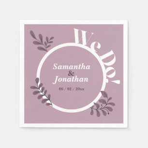 Servilleta De Papel Boda simple rosa