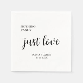 Servilleta De Papel Boda Sin Adornos Solo Amor