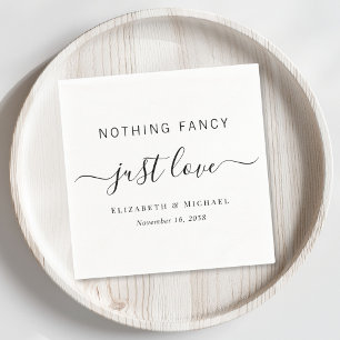 Servilleta De Papel Boda Sin Adornos Solo Amor