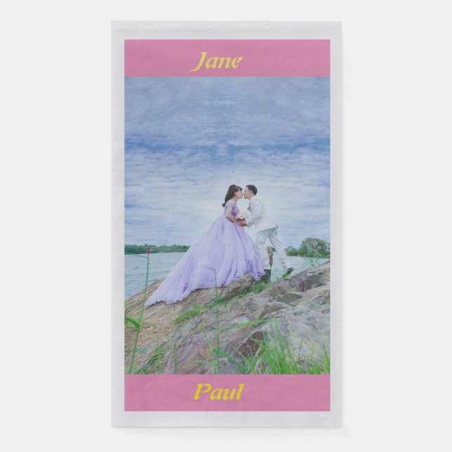 Servilleta De Papel Boda Stationery (Anverso)