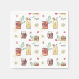 Servilleta De Papel Boda Tiki Bar Cocktail Napkins