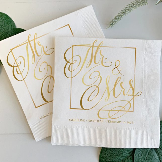 Servilleta De Papel Boda tradicional formal elegante (Subido por el creador)