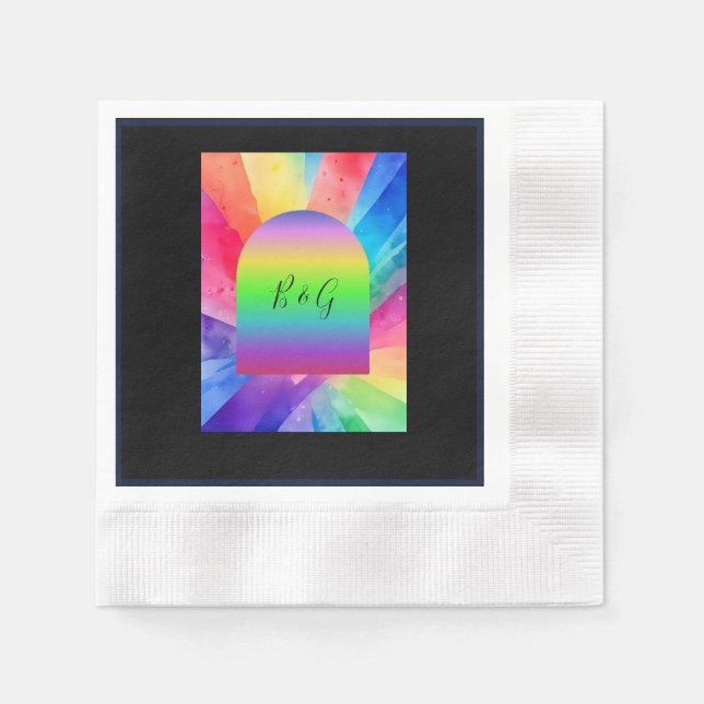 Servilleta De Papel boda transexual de lgbtq (Anverso)