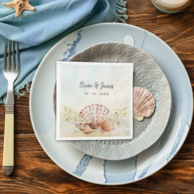 Servilleta De Papel Boda tropical acuático (Subido por el creador)