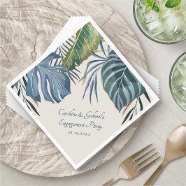 Servilleta De Papel Boda Tropical Beach Palm