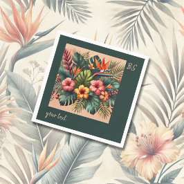 Servilleta De Papel Boda tropical exótico de Hawái