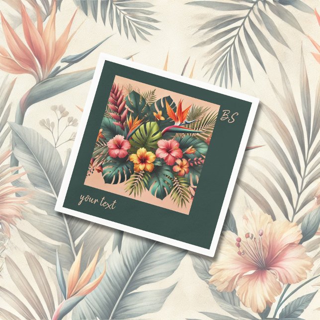 Servilleta De Papel Boda tropical exótico de Hawái (Subido por el creador)