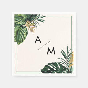 Servilleta De Papel Boda tropical moderno
