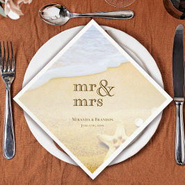 Servilleta De Papel Boda Tropical Starfish Beach