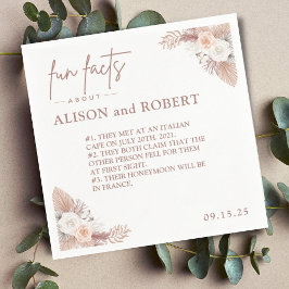 Servilleta De Papel Boda único de moda de datos divertidos