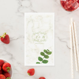 Servilleta De Papel Boda Verde Chic