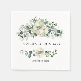 Servilleta De Papel Boda Verde Eucalipto