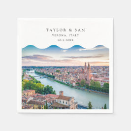 Servilleta De Papel Boda Verona Italia Foto Cócteles