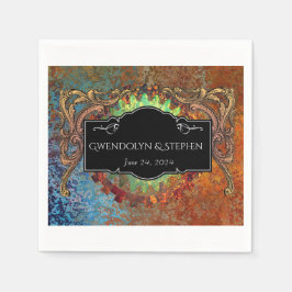 Servilleta De Papel Boda vinícola Steampunk personalizada