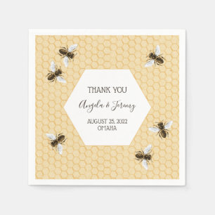 Servilleta De Papel Boda Vintage Honeybee