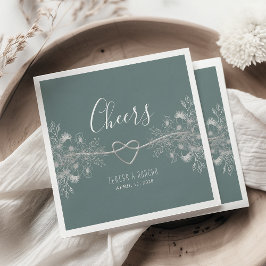 Servilleta De Papel Boda Vintage Sage Green