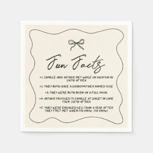 Servilleta De Papel Boda Whimsical Retro Escrito A Mano