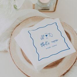Servilleta De Papel Bodas con "That's Amore" a mano