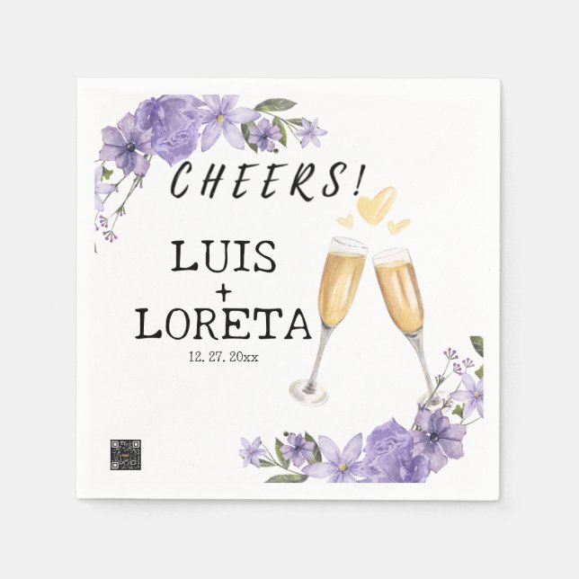 Servilleta De Papel Bodas de escritura (Anverso)