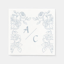 Bodas de Rosas Francesas Blancas y Azules Modernas
