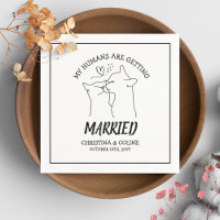 Bodas simples de gatos negros y blancos divertidos