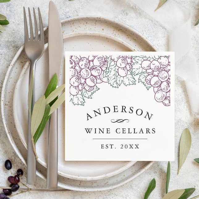 Servilleta De Papel Bodega de vino casero personalizada (Subido por el creador)