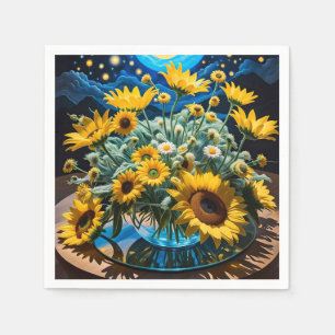 Servilleta De Papel Bodegón Flores y Noche 1 - 001