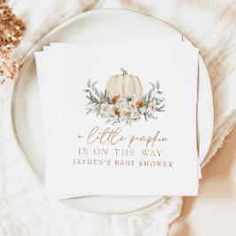 Servilleta De Papel BOHEME Terracotta Floral Calabaza Baby Shower