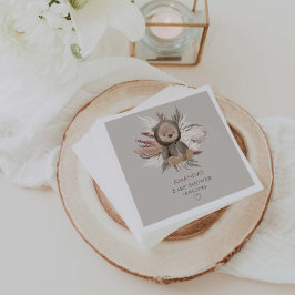 Servilleta De Papel Boho Bear Baby Shower
